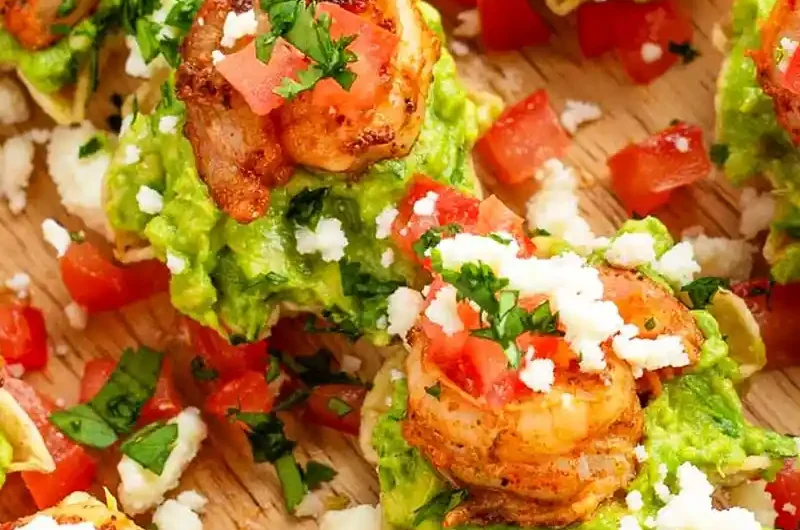 Zesty Chili Lime Shrimp Guacamole Bites