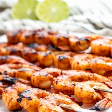 Grilled Chili Lime Shrimp Skewers