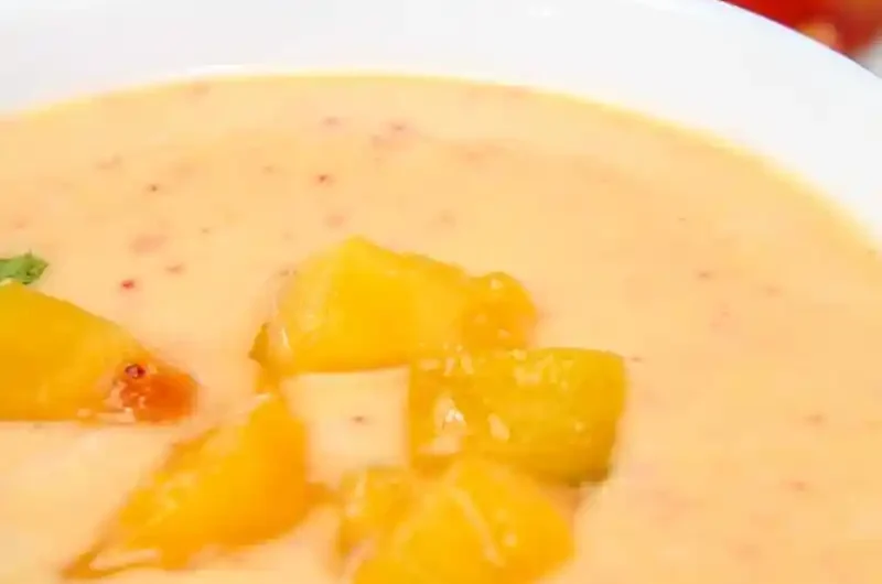 Cooling Creamy Peach Blender Soup