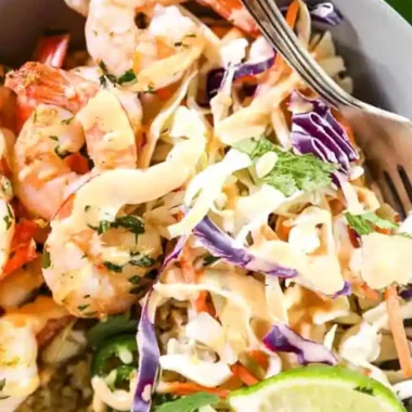 Cilantro Lime Shrimp Bowls (Whole30 + Keto)