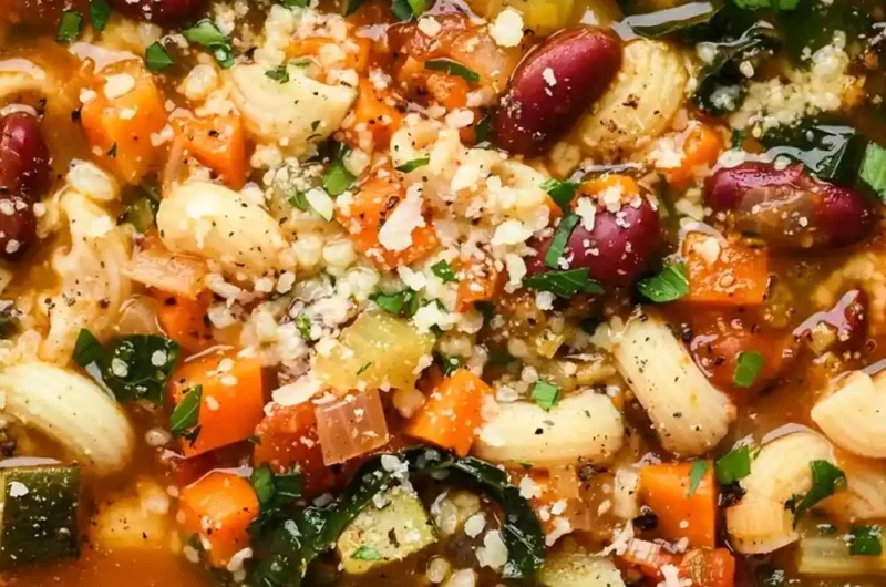 Classic Minestrone Soup with Gluten-Free Noodles