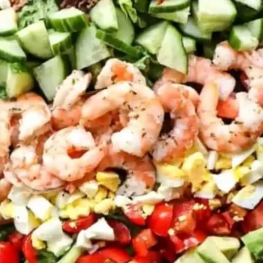 Zesty Cilantro Lime Shrimp Cobb Salad