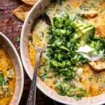 Creamy Green Chili Chicken Tortilla Soup