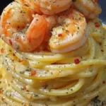 Creamy Garlic Shrimp Linguine