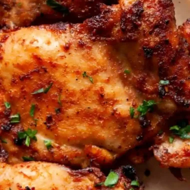 Golden Air Fryer Boneless Chicken Thighs