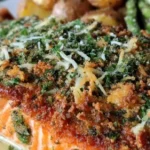 Crispy Herb-Crusted Salmon with Lemon Dill Sauce