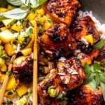 Crispy Honey Ginger Salmon Bowls