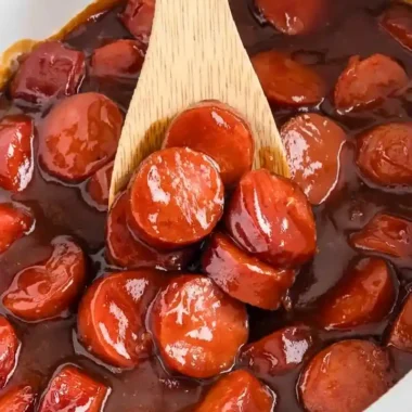 Slow Cooker BBQ Beef Sausage Bites