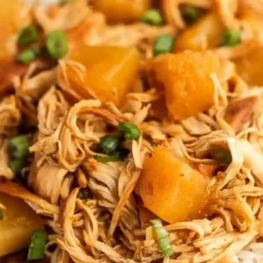 Easy Slow Cooker Hawaiian BBQ Chicken
