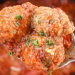 Slow Cooker Italian Beef Meatballs in Marinara