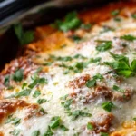 Easy Slow Cooker Beef Lasagna