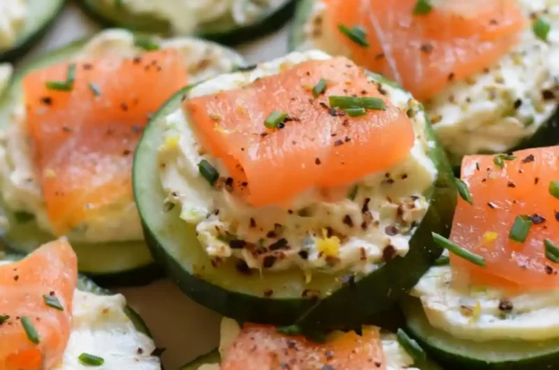 Cucumber Smoked Salmon Bites