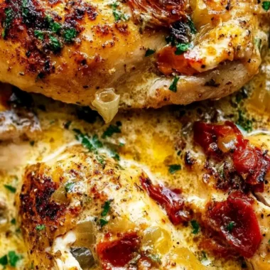 Slow Cooker Creamy Sun-Dried Tomato Chicken