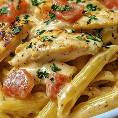 Slow Cooker Cheesy Chicken Penne