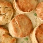 Slow Cooker Creamy Chicken Pot Pie with Biscuits