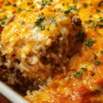 Cheesy Beef and Rice Casserole