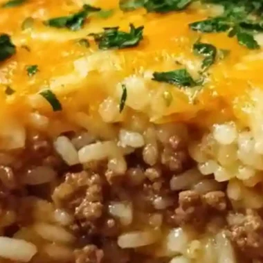 Creamy Ground Beef and Rice Casserole