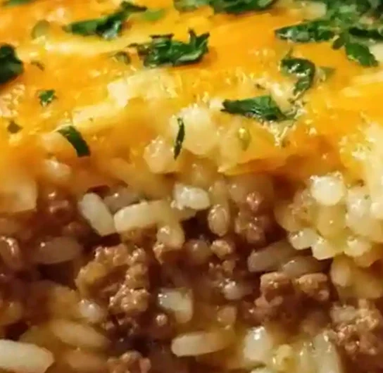 Creamy Ground Beef and Rice Casserole