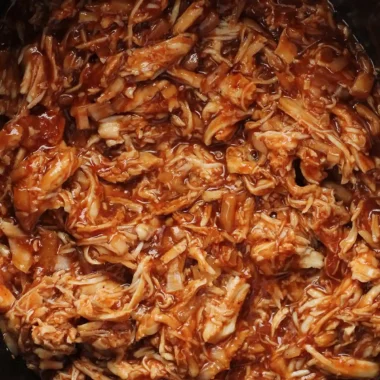 Slow Cooker Shredded BBQ Chicken
