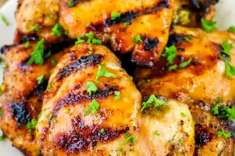 Sweet and Savory Grilled Honey Garlic Chicken Thighs