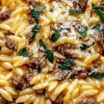 Easy Ground Beef Orzo