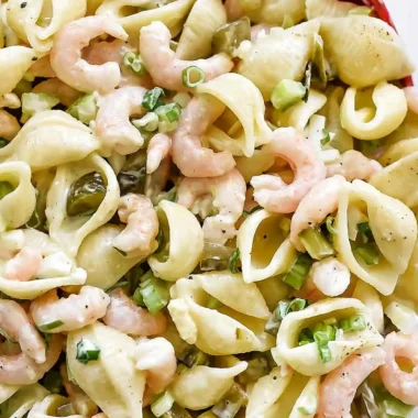 Creamy Shrimp Pasta Salad with Tangy Dressing
