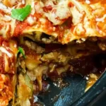 Simple Crockpot Vegetable and Beef Lasagna