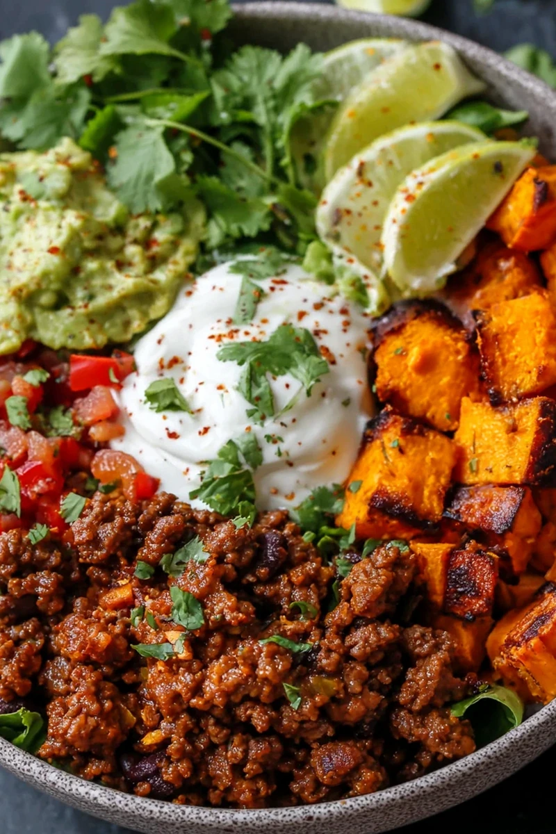 Easy Sweet Potato Taco Bowl Recipe
