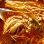 Tomato Enoki Mushroom Soup