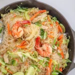 Filipino Bihon Pancit with Chicken and Shrimp
