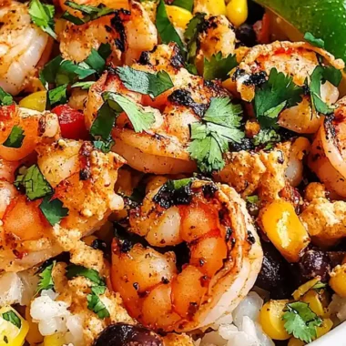 Mexican Street Corn Shrimp Bowls