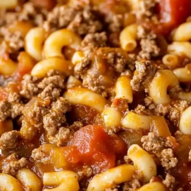 Hearty Old-Fashioned Goulash with Beef and Macaroni