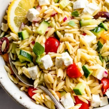 Zesty Mediterranean Orzo Pasta Salad