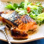 Grilled Asian Salmon with Savory Brown Sugar Marinade