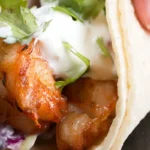 Grilled Shrimp Tacos with Creamy Cilantro Sauce