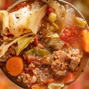 Hearty Ground Beef and Cabbage Soup