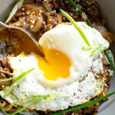 Ground Beef Gyudon Bowls