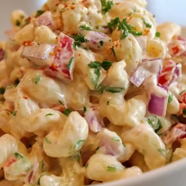 Creamy Guy Fieri Style Macaroni Salad