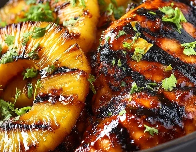 Tropical Grilled Chicken and Pineapple
