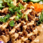 Ground Turkey Rice Bowls with Bang Bang Sauce