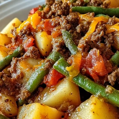 Hearty Ground Beef and Potato Hobo Casserole