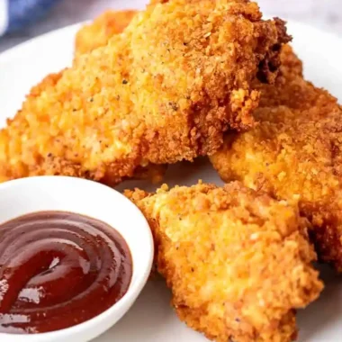 Crispy Panko Fried Chicken Strips