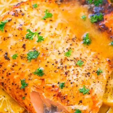 Honey Dijon Baked Salmon