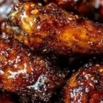 Sticky Honey Garlic Chicken Wings