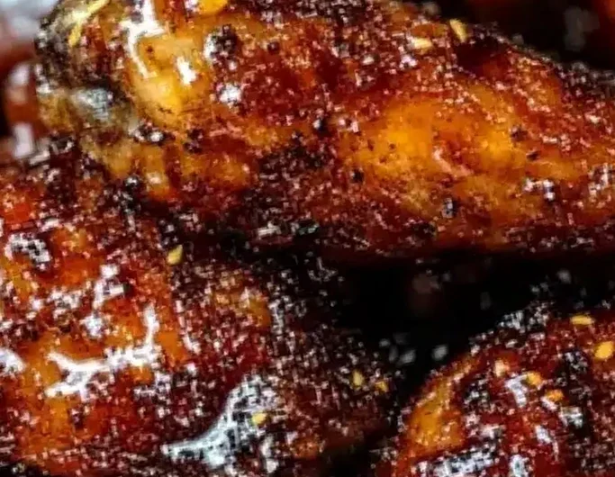 Sticky Honey Garlic Chicken Wings