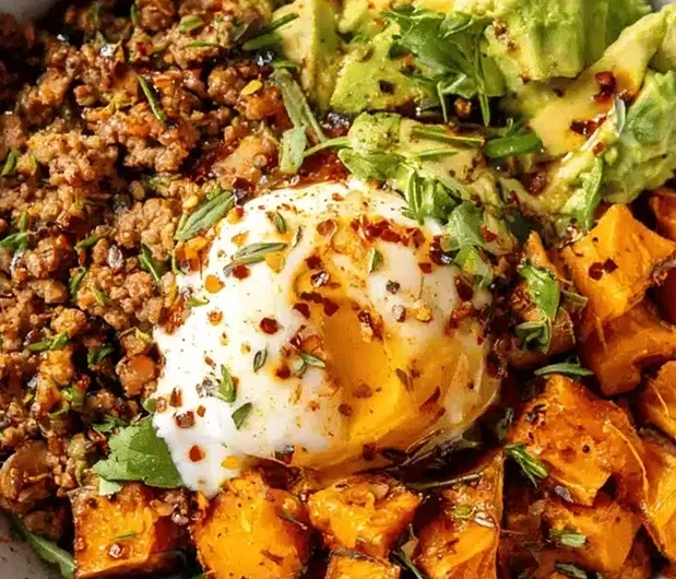 Hot Honey Ground Turkey Bowl