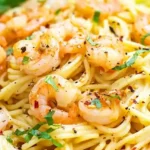 Instant Pot Spaghetti with Shrimp Scampi