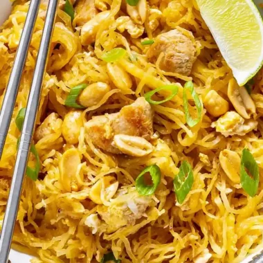 Keto Spaghetti Squash Pad Thai
