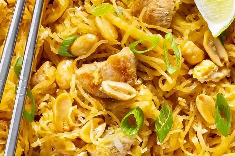 Keto Spaghetti Squash Pad Thai