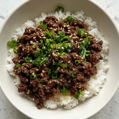 Savory Korean-Style Ground Beef Bowls